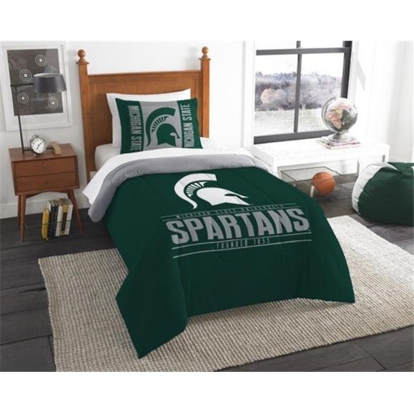 The North West Company The Northwest 1COL862000031RET COL 862 Michigan State Modern Take Comforter Set; Twin 1COL862000031EDC